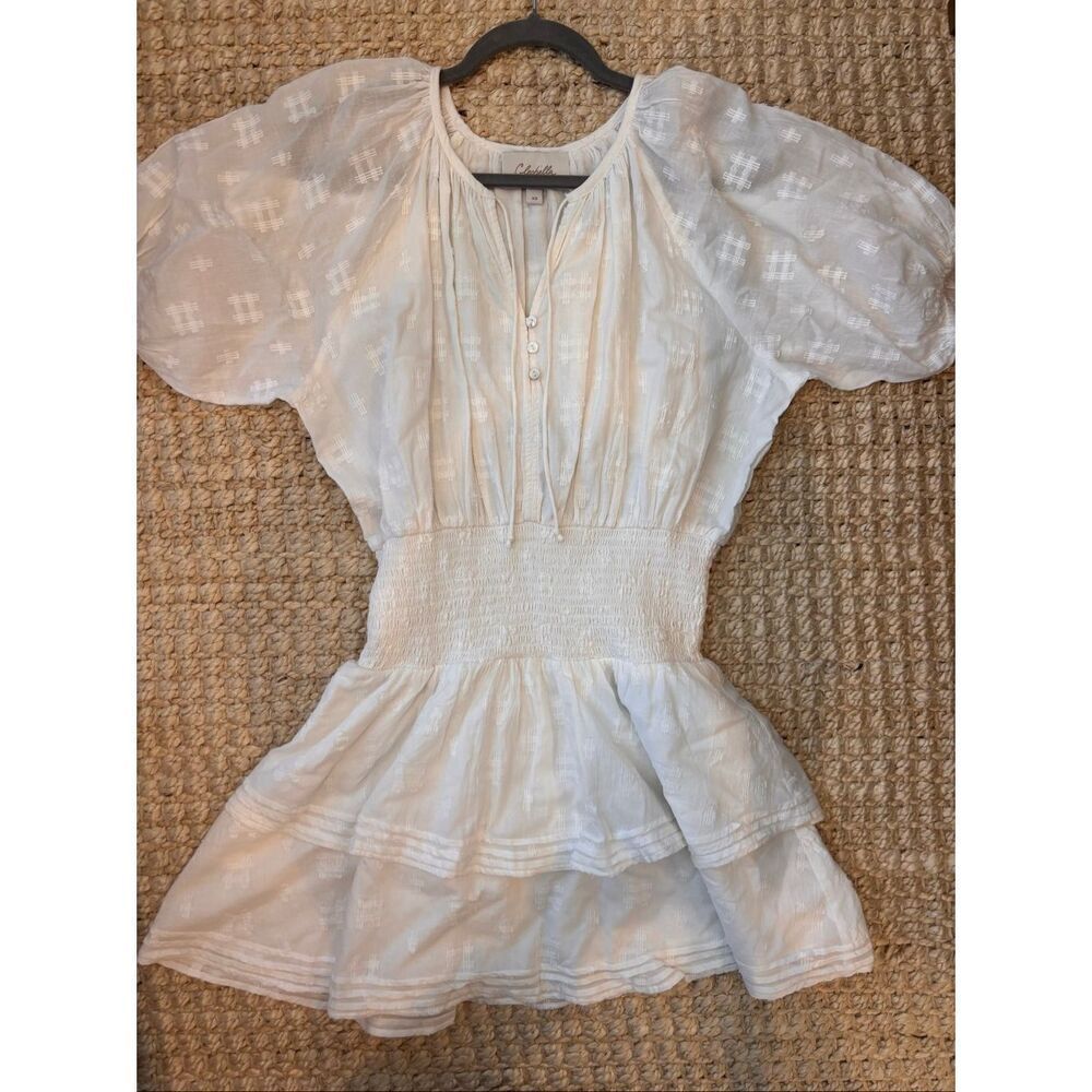 NWOT Cleobella Bri Mini Dress- White, XS $218 - Picture 3 of 10